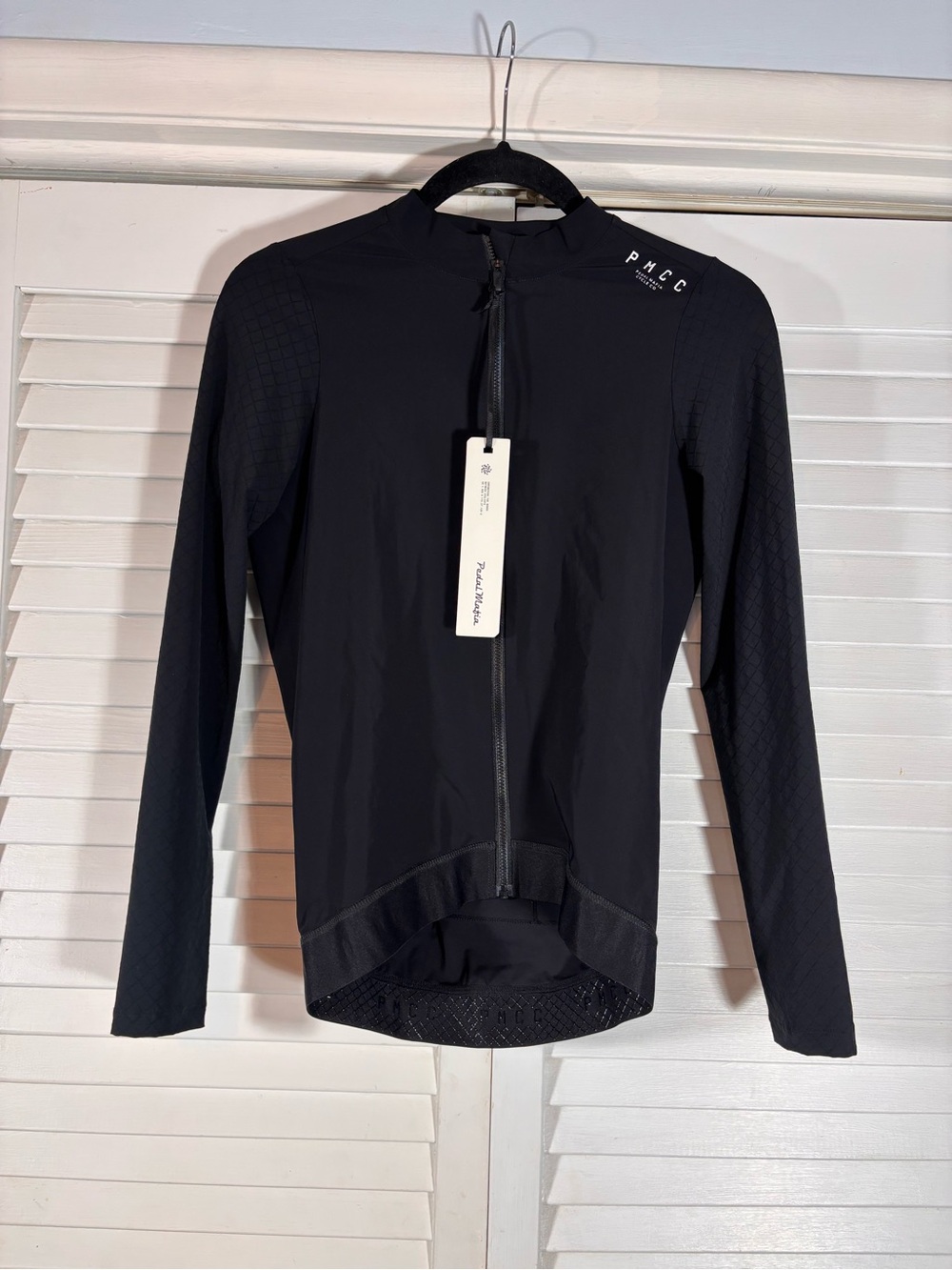 Pedal Mafia Men's Long Sleeve Cycling Jersey Medium Black New Athletic Bike